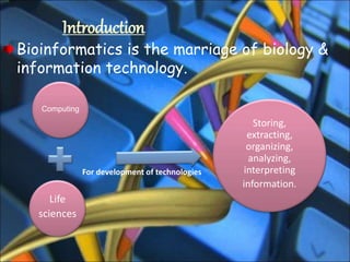 Bioinformatics, its application main | PPT