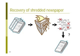 124
?
Recovery of shredded newspaper
 