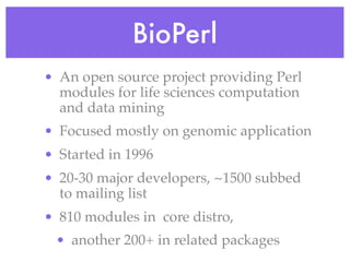 Bioinformatics and BioPerl | PDF