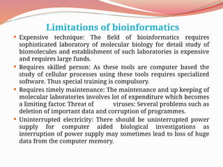 Bioinformatics -computer application in pharmacy | PPTX