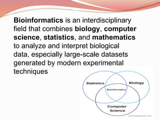 Bioinformatics -computer application in pharmacy | PPTX