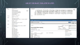 Bioinformatics Introduction and Use of BLAST Tool | PPTX