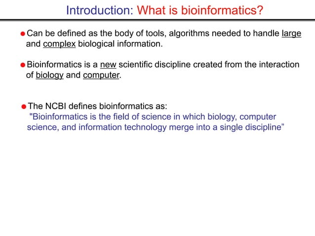 Bioinformatics_1_ChenS.pptx | Databases | Computer Software and ...