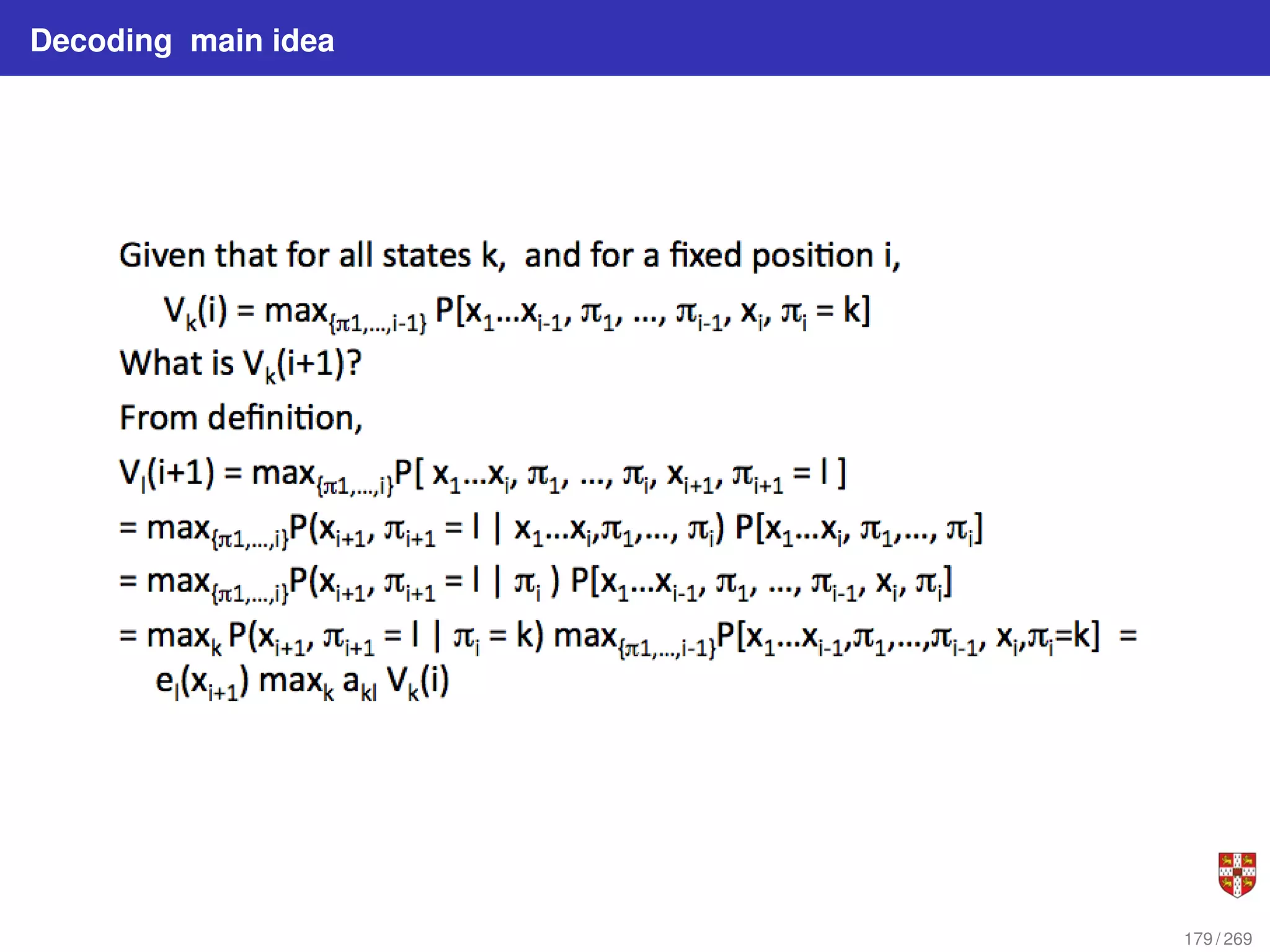 Decoding main idea
179 / 269
 