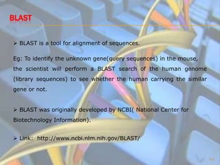 Bioinformatics Final Presentation | PPTX