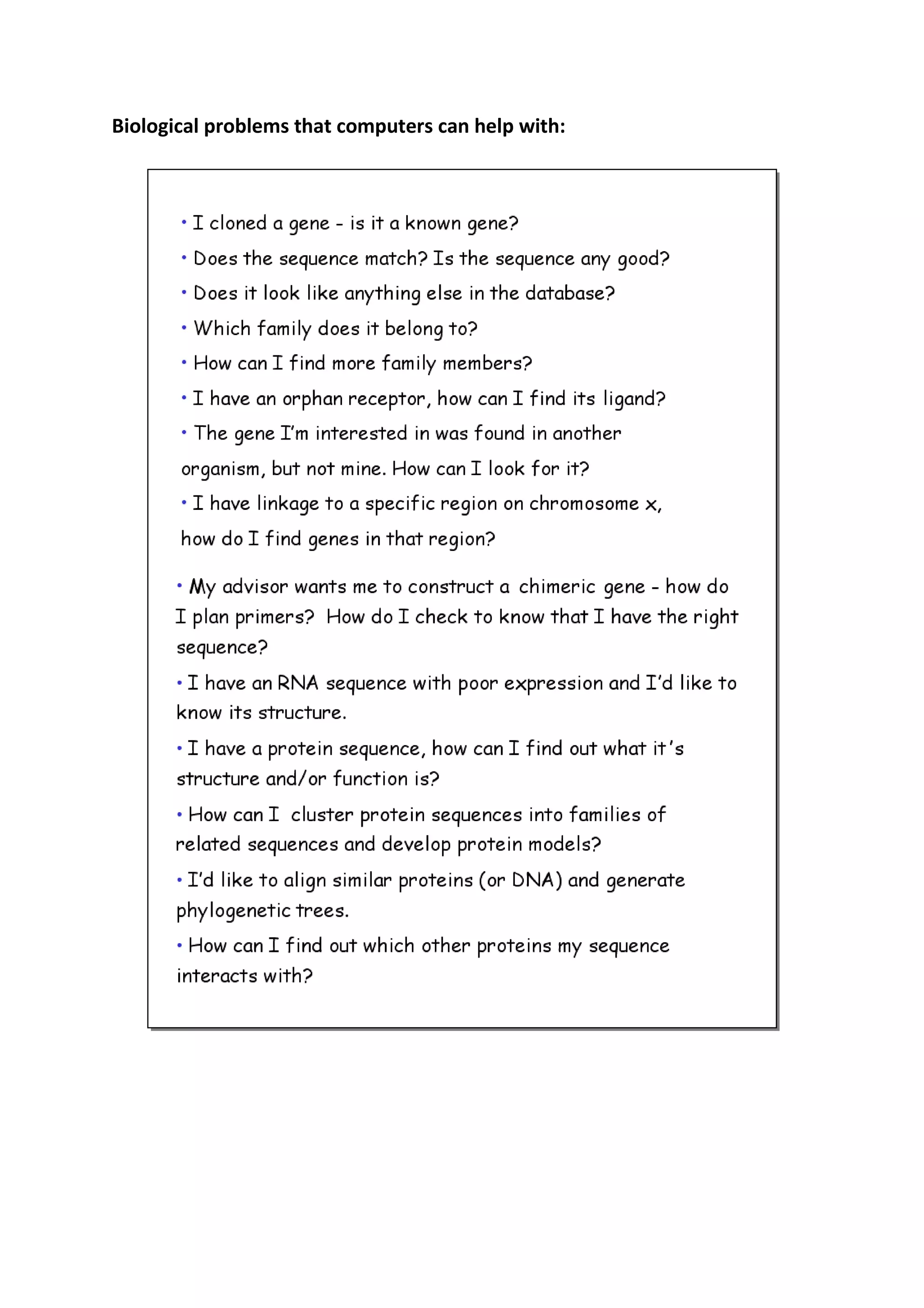 Bioinformatics Final Report