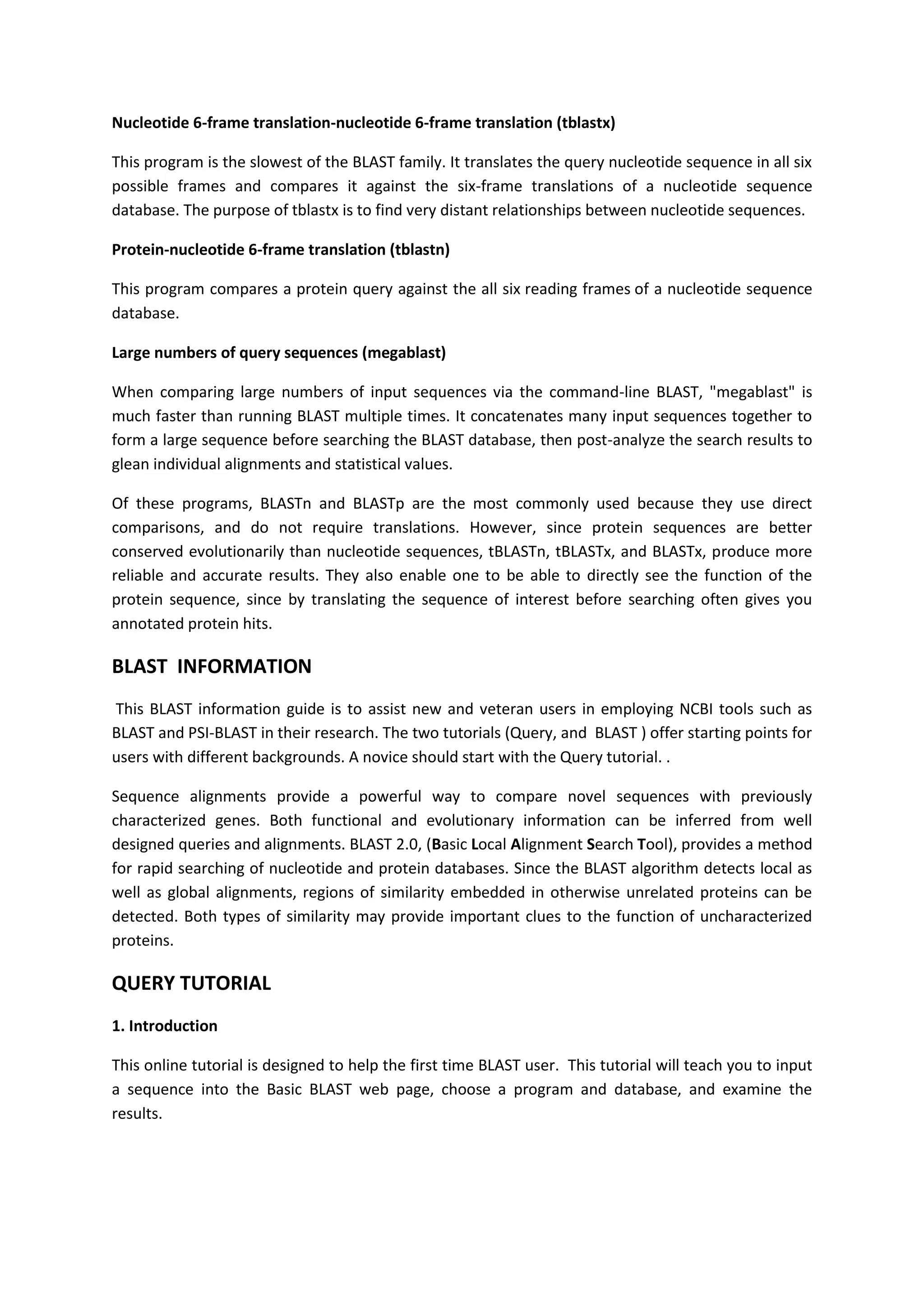 Bioinformatics Final Report