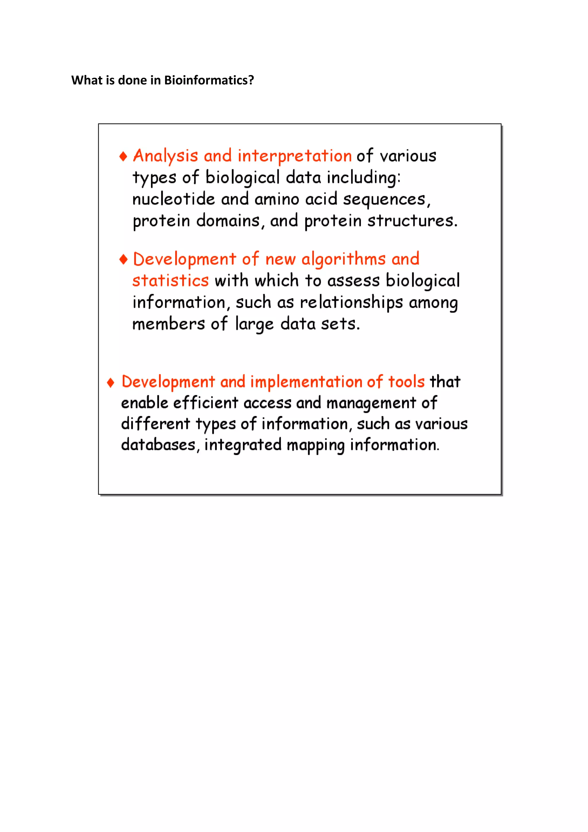 Operating system: UNIX, Linux, Mac, MS-Windows.BLAST  PROCESSBLAST works through use of a heuristic algorithm. Using a heuristic method, BLAST finds homologous sequences, not by comparing either sequence in its entirety, but rather by locating short matches between the two sequences. This process of finding initial words is called seeding. It is after this first match that BLAST begins to make local alignments. While attempting to find homology in sequences, sets of common letters, known as words, are very important. For example, let’s say that the sequence contains the following stretch of letters, GLKFA. If aBLASTp was being conducted under default conditions, the word size would be 3 letters. In this case, using the given stretch of letters, the searched words would be GLK, LKF, KFA. The heuristic algorithm of BLAST locates all common words between the sequence of interest and the hit sequence, or sequences, from the database. These results will then be used to build an alignment. After making words for the sequence of interest, neighborhood words are also assembled. These words must satisfy a requirement of having a score of at least the threshold, T, when compared by using a scoring matrix. Along the lines of terms stated above, if a BLASTp were being conducted, the scoring matrix that would be used would most likely beBLOSUM62. Once both words and neighborhood words are assembled and compiled, they are compared to the sequences in the database in order to find matches. The threshold score, T, determines whether a particular word will be included in the alignment or not. Once seeding has been conducted, the alignment, which is only 3 residues long, is extended in both directions by the algorithm used by BLAST. Each extension impacts the score of the alignment by either increasing or decreasing it. Should this score be higher than a pre-determined T, the alignment will be included in the results given by BLAST. However, should this score be lower than this pre-determined T, the alignment will cease to extend, preventing areas of poor alignment to be included in the BLAST results. Note, that increasing the T score limits the amount of space available to search, decreasing the number of neighborhood words, while at the same time speeding up the process of BLAST.BLAST PROGRAMThe BLAST program can either be downloaded and run as a command-line utility \"
blastall\"
 or accessed for free over the web. The BLAST web server, hosted by the NCBI, allows anyone with a web browser to perform similarity searches against constantly updated databases of proteins and DNA that include most of the newly sequenced organisms.The BLAST program is based on an open-source format, giving everyone access to it and enabling them to have the ability to change the program code. This has led to the creation of several BLAST \"
spin-offs\"
.There are now a handful of different BLAST programs available, which can be used depending on what one is attempting to do and what they are working with. These different programs vary in query sequence input, the database being searched, and what is being compared. These programs and their details are listed below:BLAST is actually a family of programs (all included in the blastall executable). These include:Nucleotide-nucleotide BLAST (blastn)This program, given a DNA query, returns the most similar DNA sequences from the DNA database that the user specifies.Protein-protein BLAST (blastp)This program, given a protein query, returns the most similar protein sequences from the protein database that the user specifies.Position-Specific Iterative BLAST (PSI-BLAST)This program is used to find distant relatives of a protein. First, a list of all closely related proteins is created. These proteins are combined into a general \"
profile\"
 sequence, which summarises significant features present in these sequences. A query against the protein database is then run using this profile, and a larger group of proteins is found. This larger group is used to construct another profile, and the process is repeated.  By including related proteins in the search, PSI-BLAST is much more sensitive in picking up distant evolutionary relationships than a standard protein-protein BLAST.Nucleotide 6-frame translation-protein (blastx)This program compares the six-frame conceptual translation products of a nucleotide query sequence (both strands) against a protein sequence database.Nucleotide 6-frame translation-nucleotide 6-frame translation (tblastx)This program is the slowest of the BLAST family. It translates the query nucleotide sequence in all six possible frames and compares it against the six-frame translations of a nucleotide sequence database. The purpose of tblastx is to find very distant relationships between nucleotide sequences.Protein-nucleotide 6-frame translation (tblastn)This program compares a protein query against the all six reading frames of a nucleotide sequence database.Large numbers of query sequences (megablast)When comparing large numbers of input sequences via the command-line BLAST, \"
megablast\"
 is much faster than running BLAST multiple times. It concatenates many input sequences together to form a large sequence before searching the BLAST database, then post-analyze the search results to glean individual alignments and statistical values.Of these programs, BLASTn and BLASTp are the most commonly used because they use direct comparisons, and do not require translations. However, since protein sequences are better conserved evolutionarily than nucleotide sequences, tBLASTn, tBLASTx, and BLASTx, produce more reliable and accurate results. They also enable one to be able to directly see the function of the protein sequence, since by translating the sequence of interest before searching often gives you annotated protein hits.BLAST  INFORMATION This BLAST information guide is to assist new and veteran users in employing NCBI tools such as BLAST and PSI-BLAST in their research. The two tutorials (Query, and  BLAST ) offer starting points for users with different backgrounds. A novice should start with the Query tutorial. .Sequence alignments provide a powerful way to compare novel sequences with previously characterized genes. Both functional and evolutionary information can be inferred from well designed queries and alignments. BLAST 2.0, (Basic Local Alignment Search Tool), provides a method for rapid searching of nucleotide and protein databases. Since the BLAST algorithm detects local as well as global alignments, regions of similarity embedded in otherwise unrelated proteins can be detected. Both types of similarity may provide important clues to the function of uncharacterized proteins.QUERY TUTORIAL1. IntroductionThis online tutorial is designed to help the first time BLAST user.  This tutorial will teach you to input a sequence into the Basic BLAST web page, choose a program and database, and examine the results. The core of NCBI 's BLAST services is BLAST 2.0 otherwise known as \"
Gapped BLAST\"
.  This service is designed to take protein and nucleic acid sequences and compare them against a selection of NCBI databases. The BLAST algorithm was written balancing speed and increased sensitivity for distant sequence relationships.  Instead of relying on  global alignments (commonly seen in multiple sequence alignment programs)  BLAST emphasizes regions of local alignment to detect relationships among sequences which share only isolated regions of similarity (Altschul et al., 1990). Therefore, BLAST is more than a tool to view sequences aligned with each other or to find homology, but a program to locate regions of sequence similarity with a view to comparing structure and function. 2. Selecting the BLAST ProgramThe BLAST search pages allow you to select from several different programs. Below is a table of these programs. Program DescriptionblastpCompares an amino acid query sequence against a protein sequence database.blastnCompares a nucleotide query sequence against a nucleotide sequence database.blastxCompares a nucleotide query sequence translated in all reading frames against a protein sequence database. You could use this option to find potential translation products of an unknown nucleotide sequence.tblastnCompares a protein query sequence against a nucleotide sequence database dynamically translated in all reading frames.tblastxCompares the six-frame translations of a nucleotide query sequence against the six-frame translations of a nucleotide sequence database. Please note that the tblastx program cannot be used with the nr database on the BLAST Web page because it is computationally intensive.To select a BLAST program for your search1. Open the Basic BLAST search page.2. From the \"
Program\"
 Pull Down Menu select the appropriate program.Figure 1. Using the pull down menu to select a BLAST program.3. Selecting the BLAST DatabaseYou can select several NCBI databases to compare your query sequences against. Note that some databases are specific to proteins or nucleotides and cannot be used in combination with certain BLAST programs (for example a blastn search against swissprot).ProteinsDatabaseDescriptionNrAll non-redundant GenBank CDS translations+PDB+SwissProt+PIR+PRF MonthAll new or revised GenBank CDS translation+PDB+SwissProt+PIR released in the last 30 days. SwissprotThe last major release of the SWISS-PROT protein sequence database (no updates). These are uploaded to our system when they are received from EMBL.PatentsProtein sequences derived from the Patent division of GenBank.YeastYeast (Saccharomyces cerevisiae) protein sequences. This database is not to be confused with a listing of all Yeast protein sequences. It is a database of the protein translations of the Yeast complete genome.E. coliE. coli (Escherichia coli) genomic CDS translations.PdbSequences derived from the 3-dimensional structure Brookhaven Protein Data Bank.kabat [kabatpro]Kabat's database of sequences of immunological interest. For more informationhttp://immuno.bme.nwu.edu/AluTranslations of select Alu repeats from REPBASE, suitable for masking Alu repeats from query sequences. It is available at  ftp://ncbi.nlm.nih.gov/pub/jmc/alu . See \"
Alu alert\"
 byClaverie and Makalowski, Nature vol. 371, page 752 (1994).NucleotidesDatabaseDescriptionnrAll non-redundant GenBank+EMBL+DDBJ+PDB sequences (but no EST, STS, GSS, or HTGS sequences).monthAll new or revised GenBank+EMBL+DDBJ+PDB sequences released in the last 30 days.dbestNon-redundant database of GenBank+EMBL+DDBJ EST Divisions.dbstsNon-redundant database of GenBank+EMBL+DDBJ STS Divisions.mouse estsThe non-redundant Database of GenBank+EMBL+DDBJ EST Divisions limited to the organism mouse.human estsThe Non-redundant Database of GenBank+EMBL+DDBJ EST Divisions limited to the organism human.other estsThe non-redundant database of GenBank+EMBL+DDBJ EST Divisions all organisms except mouse and human.yeastYeast (Saccharomyces cerevisiae) genomic nucleotide sequences. Not a collection of all Yeast nucelotides sequences, but the sequence fragments from the Yeast complete genome.E. coliE. coli (Escherichia coli) genomic nucleotide sequences.pdbSequences derived from the 3-dimensional structure of proteins.kabat [kabatnuc]Kabat's database of sequences of immunological interest. For more information http://immuno.bme.nwu.edu/patentsNucleotide sequences derived from the Patent division of GenBank.vectorVector subset of GenBank(R), NCBI, (ftp://ncbi.nlm.nih.gov/pub/blast/db/directory).mitoDatabase of mitochondrial sequences (Rel. 1.0, July 1995).AluSelect Alu repeats from REPBASE, suitable for masking Alu repeats from query sequences. It is available at ftp://ncbi.nlm.nih.gov/pub/jmc/alu . See \"
Alu alert\"
 by epdEukaryotic Promotor Database ISREC in Epalinges s/Lausanne (Switzerland).gssGenome Survey Sequence, includes single-pass genomic data, exon-trapped sequences, and Alu PCR sequences.htgsHigh Throughput Genomic Sequences.Figure  2. Using the Pull Down Menu to select the BLAST database.4. Entering your SequenceThe BLAST web pages accept input sequences in three formats; FASTA sequence format, NCBI Accession numbers, or GIs.5. FASTA FormatA description of the FASTA format is located on the Basic BLAST search pages.  1. Open your FASTA formatted sequence in a text editor as plain text.2. Use your mouse to highlight the entire sequence.3. Select Edit/Copy from the menu in your text editor.4. Go to the BLAST search page in your web browser.5. Use your mouse to select the main input field titled \"
Enter your input data here\"
, by clicking it once.6. Select Edit/Paste from the browser's menu.7. You should now see your FASTA sequence in this field.8. Set the pull down menu to \"
Sequence in FASTA format\"
.Figure  3. Example of a FASTA sequence in the input field.6. Accession or GI numberIf you know the Accession number or the GI of a sequence in GenBank, you can use  this as the query sequence in a BLAST search1. Go to the BLAST search page in your web browser.2. Use your mouse to select the main input field titled \"
Enter your input data here\"
, by clicking it once.3. Using the keyboard enter the GenBank Accession number or the GI number.4. Set the Pull Down Menu to \"
Accession or GI\"
.7. Submitting your Search1. Make sure you have selected the correct BLAST program and BLAST database.2. If you have entered your FASTA sequence or an Accession or GI number, click the \"
Submit Query Button\"
.3. BLAST will now open a new window and tell you it is working on your search.4. Once your results are computed they will be presented in the window.BLAST TUTORIALThis BLAST tutorial is designed to help both the novice and experienced BLAST user to set up and perform a BLAST search, decipher the output and analyze the results. The tutorial illustrates the potential for BLAST and PSI-BLAST searches to identify even weak (subtle) homologies to annotated entries in the database. It demonstrates that BLAST and PSI-BLAST (see separate PSI-BLAST tutorial) are important tools for predicting both biochemical activities and function from sequence relationships. In addition to the tutorial, the BLAST guide may be useful in becoming acquainted with the ins and outs of BLAST searching. Introduction to a BLAST QueryOpen a new browser window so that the BLAST program can be compared to the tutorial. Notice that the tutorial page resembles the Query form for an ADVANCED BLAST search, however, the elements of the Query form have been reorganized on the tutorial page to facilitate describing them. Explanatory notes have been added in light grey boxes. Additional details about BLAST are available through the  buttons.The BLAST browser window may be left open and used in parallel, or it may be closed while browsing through this tutorial. Scroll down the tutorial page to learn how to submit a BLAST search, step by step. When you are ready, the  button will take you to the BLAST output page where the results of this search can be examined.Step 1.  Choose the program to use and the database to search.Top of Form     Program  Database As an example, consider the uncharacterized archaebacterial protein, MJ0577, from Methanococcus jannaschii. The amino acid sequence derived from the MJ0577 open reading frame will be used as a query in a search for sequence relatives in the amino acid database, nr (non-redundant). blastp is the appropriate search routine for all searches in which an amino acid query is to be compared to an amino acid database. The nr database is a good choice for a comprehensive search.Step 2.  Input the data.Query data is formatted as  Adjust the pull down menu (above) so that the selection (FASTA format vs. Accession or GI) matches the format of the sequence in the input window (below). In this case, FASTA format is chosen above to correspond with the FASTA formatted sequence in the input box. The GI (GenBank Identifier) is the number (2501594, in this case) located between two vertical lines following the \"
gi\"
 in the Entrez entry (shown below). Entering \"
2501594\"
 or the Accession # \"
Q57997\"
 in the sequence box will accomplish the same thing as entering the sequence in FASTA format.Step 3.   Set the program options or choose defaults. note: certain options (*) are available only when using the Advanced BLAST Web site.Perform ungapped alignmentLeaving this box unchecked will allow gaps to be introduced into sequence alignments. This default option ensures that any similarities, even those that define a domain within the coding region will be identified, if the extent of local similarity is high enough.* Choose an Organism from the list to limit your search:                                   * or enter your Organism Name or Taxonomic Class here:This search is not limited to a particular organism. Relationships to proteins in any kingdom may provide clues about the functional classification of the hypothetical ORF in question.Top of Form* Expect    Bottom of FormThe E value threshold for the MJ0577 search has been changed from the default value of 10 to a setting of 1. Although hits with E values much higher than 0.1 are unlikely to reflect true sequence relatives, it is useful to examine hits with lower significance (E values between 0.1 and 10) for short regions of similarity. In the absence of longer similarities, these short regions may allow the tentative assignment of biochemical activities to the ORF in question. The significance of any such regions must be assessed on a case by case basis.In trying to find a function for the unannotated open reading frame, MJ0577, look first for homologous proteins in other organisms that may already be annotated. Secondarily, note any short regions that bear significant similarity to portions of one or more proteins in the database that have been biochemically characterized. In this example, we will restrict our interest to BLAST hits with E values less than or equal to 1.0.Top of FormFilter  Low complexity  * Human repeatsBottom of FormIt is appropriate to filter most queries for low complexity sequences. By taking an advance peek at the first alignment in the BLAST output, it can be seen that MJ0577 has no low complexity regions that are detected by the SEG filtering algorithm. Low complexity regions would appear as X's in the alignment of MJ0577 with itself.Since this is not a human sequence, the human repeat check box is left unchecked.Some types of low complexity sequences may not be detected by the filtering option in BLAST. For example, coiled-coil and transmembrane regions need to be detected using the appropriate programs outside of BLAST. As an example, the COILS algorithm was used to perform an analysis of the MJ0577 open reading frame for the presence of coiled-coil regions. It is apparent from the analysis that MJ0577 does, in fact, have a coiled-coil region. Since coiled-coil encoding sequence can lead to matches with other coiled-coil proteins and thus obscure more meaningful hits, the user might consider manually masking the region to optmize the sensitivity of the search. To do this, the amino acids between aa 71(SLLL) and aa 120 (IIVV) would be replaced with X's. A query window in which this has already been done can be viewed here.Top of Form* Query Genetic Codes (blastx only) Bottom of FormWhen employing the blastx program (in which a translated nucleotide sequence is used as a query against a protein database), the genetic code to be used in the translation can be specified here. The standard genetic code is used by default. Since this tutorial employs blastp and not blastx, this option is not pertinent.   * Matrix    Gap existence cost    Per residue gap cost     Lambda ratioTop of FormBottom of FormBLOSUM62 is a general purpose matrix and the default choice in BLAST 2.0. The BLOSUM matrix assigns a probability score for each position in an alignment that is based on the frequency with which that substitution is known to occur among consensus blocks within related proteins. BLOSUM62 is among the best of the available matrices for detecting weak protein similarities. Other supported options include PAM30, PAM70, BLOSUM80, and BLOSUM45.Top of Form* Other advanced options:In the \"
Advanced Options\"
 field it is possible to specify gap costs, word size, and other parameters not otherwise selectable on the query form. Output formatting options may also be adjusted here in case the formatting choices available through the form (see Step 4 below) are not adequate. For example, the user might type: \"
-v 150\"
 to cause 150 descriptions (rather than 100 or 250 available through the pull-down menu) to be displayed. Find out how to specify these options using the details button.Step 4.  Set the output formatting optionsTop of Form NCBI-gi  Graphical overviewBottom of FormTop of FormAlignment view  Descriptions     Alignments    Bottom of FormThese items are needed only for formatting. Note, however, that for queries with numerous significant hits in the selected database, the choice of a low number of descriptions or alignments may override the chosen E value threshold. For instance, a list of the 100 most significant hits (descriptions = 100) may (depending on the query) only contain sequences with E values less than 1. Though the E value threshold may have been set at 10, hits with E values between 1 and 10 will not be listed.In the current example, the number of descriptions to be displayed has been left at the default value of 100. In this example, alignments have been set at 50 to save space.Step 5.  Perform the searchTop of Form   Send reply to the Email address:          In HTML formatBottom of FormTop of FormBottom of Form     Click on the search button now to initiate the search. In a short time, the query sequence has been compared to all of the entries in the specified database. Each comparison is scored and the top scores are listed in rank order. You will be automatically taken to an intermediate formatting page from which point you can change several of the formatting options. If no changes are desired, simply click on the \"
Format Results\"
 button to see the Results of your search.USES OF BLASTBLAST can be used for several purposes. These include identifying species, locating domains, establishing phylogeny, DNA mapping, and comparison.Identifying SpeciesWith the use of BLAST, you can possibly correctly identify a species and/or find homologous species. This can be useful, for example, when you are working with a DNA sequence from an unknown species.Locating DomainsWhen working with a protein sequence you can input it into BLAST, to locate known domains within the sequence of interest.Establishing PhylogenyUsing the results received through BLAST, you can create a phylogenetic tree using the BLAST web-page.DNA MappingWhen working with a known species, and looking to sequence a gene at an unknown location, BLAST can compare the chromosomal position of the sequence of interest, to relevant sequences in the database(s).ComparisonWhen working with genes, BLAST can locate common genes in two related species, and can be used to map annotations from one organism to another.SMITH-WATERMAN ALGORITHMThe Smith-Waterman algorithm is a well-known algorithm for performing local sequence alignment; that is, for determining similar regions between two nucleotide or protein sequences. Instead of looking at the total sequence, the Smith-Waterman algorithm compares segments of all possible lengths and optimizes the similarity measure. While both Smith-Waterman and BLAST are used to find homologous sequences by searching and comparing a query sequence with those in the databases, they do have their differences.Due to the fact that BLAST is based on a heuristic algorithm, the results received through BLAST, in terms of the hits found, may not be the best possible results, as it will not provide you with all the hits within the database. BLAST misses hard to find matches.A better alternative in order to find the best possible results would be to use the Smith-Waterman algorithm. This method varies from the BLAST method in two areas, accuracy and speed. The Smith-Waterman option provides better accuracy, in that it finds matches that BLAST cannot, because it does not miss any information. Therefore, it is necessary for remote homology. However, when compared to BLAST, it is more time consuming, not to mention that it requires large amounts of computer usage and space. Fortunately, technologies to speed up the Smith-Waterman process have been found to improve the time necessary to perform a search dramatically. These technologies include FPGA chips and SIMD technology.FASTAFASTA is a DNA and protein sequence alignment software package first described (as FASTP) by David J. Lipman and William R. Pearson in 1985.[1] The original FASTP program was designed for protein sequence similarity searching. FASTA added the ability to do DNA:DNA searches, translated protein:DNA searches, and also provided a more sophisticated shuffling program for evaluating statistical significance.[2]There are several programs in this package that allow the alignment of protein sequences and DNA sequences. FASTA is pronounced \"
FAST-Aye\"
, and stands for \"
FAST-All\"
, because it works with any alphabet, an extension of \"
FAST-P\"
 (protein) and \"
FAST-N\"
 (nucleotide) alignment.The current FASTA package contains programs for protein:protein, DNA:DNA, protein:translated DNA (with frameshifts), and ordered or unordered peptide searches. Recent versions of the FASTA package include special translated search algorithms that correctly handle frameshift errors (which six-frame-translated searches do not handle very well) when comparing nucleotide to protein sequence data.In addition to rapid heuristic search methods, the FASTA package provides SSEARCH, an implementation of the optimal Smith-Waterman algorithm. A major focus of the package is the calculation of accurate similarity statistics, so that biologists can judge whether an alignment is likely to have occurred by chance, or whether it can be used to infer homology. The FASTA package is available from fasta.bioch.virginia.edu.The web-interface to submit sequences for running a search of the European Bioinformatics Institute (EBI)'s online databases is also available using the FASTA programs.The FASTA file format used as input for this software is now largely used by other sequence database search tools (such as BLAST) and sequence alignment programs.CONCLUSIONREFERENCEShttp://www.ncbi.nlm.nih.gov/Education/BLASTinfo