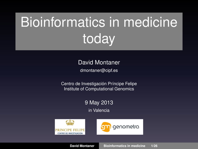 Bioinformatics Introduction | PPT