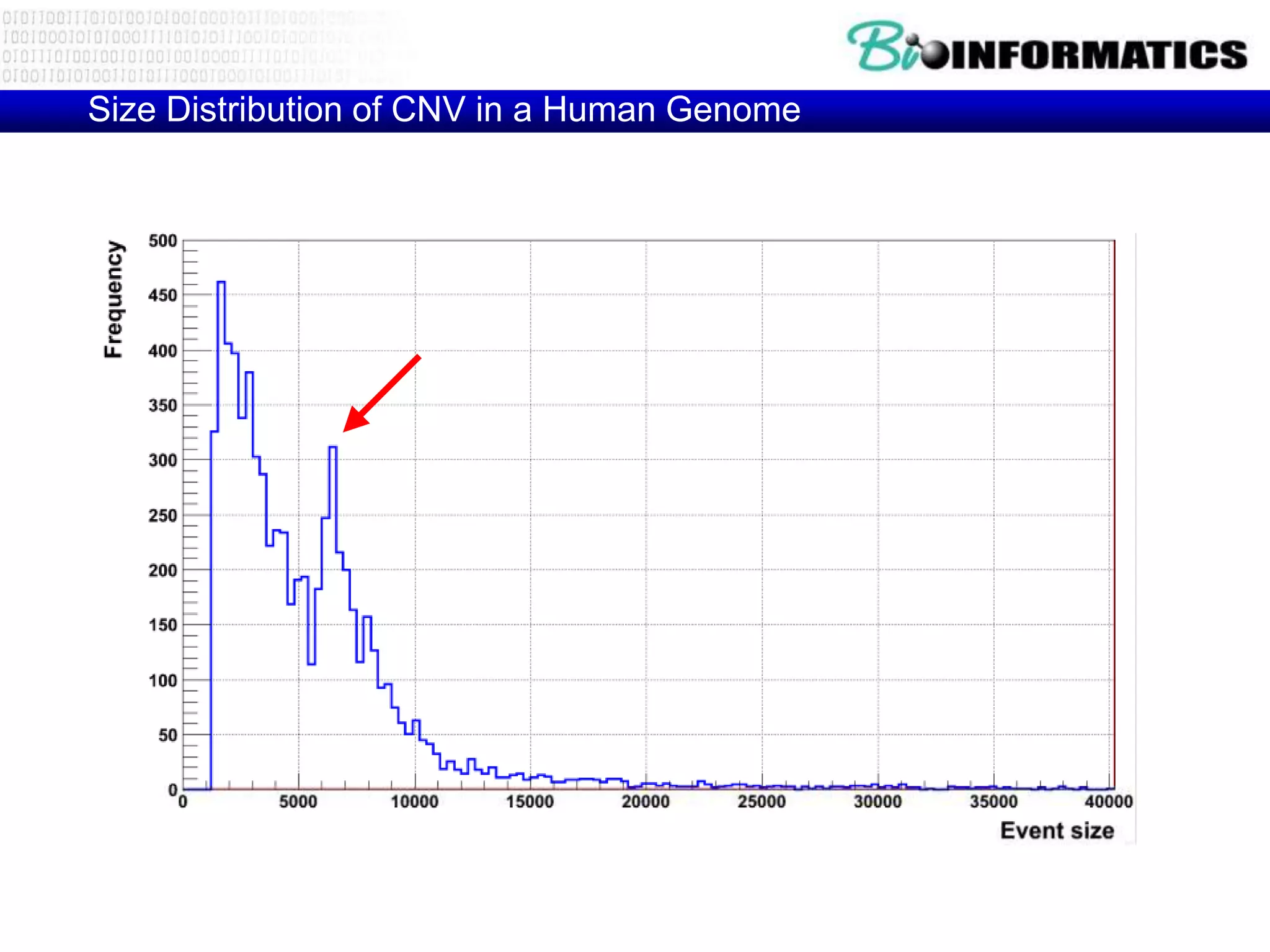 Size Distribution of CNV in a Human Genome
 