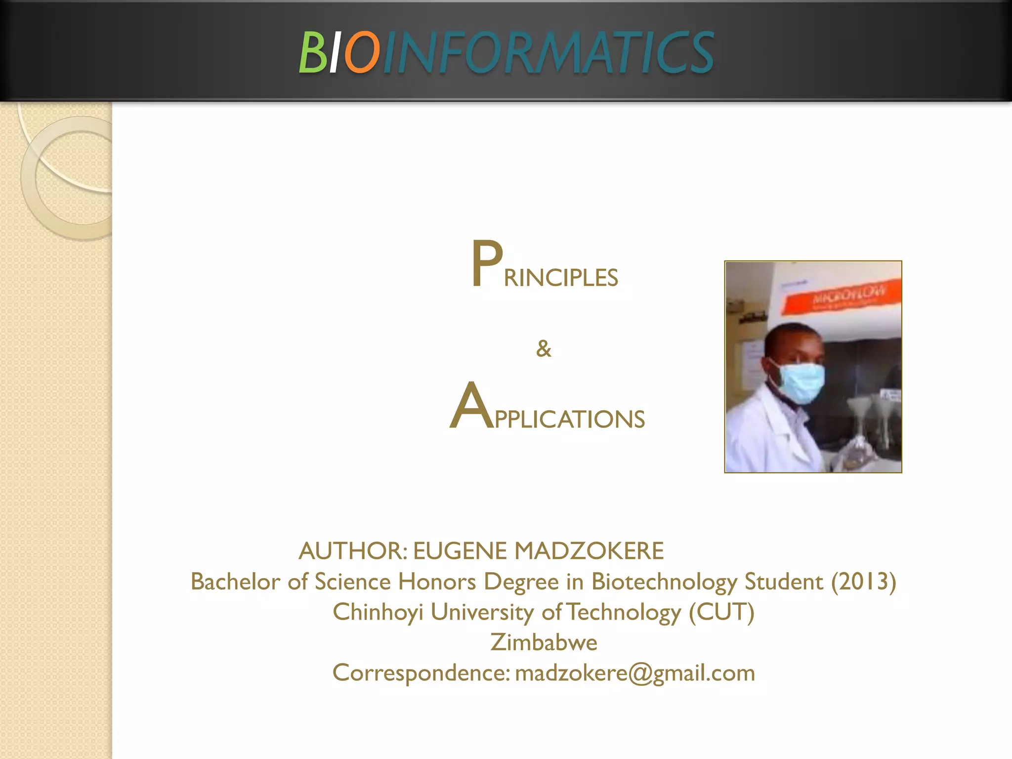 Bioinformatics principles and applications | PDF