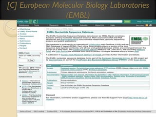 [C] European Molecular Biology Laboratories
(EMBL)

 