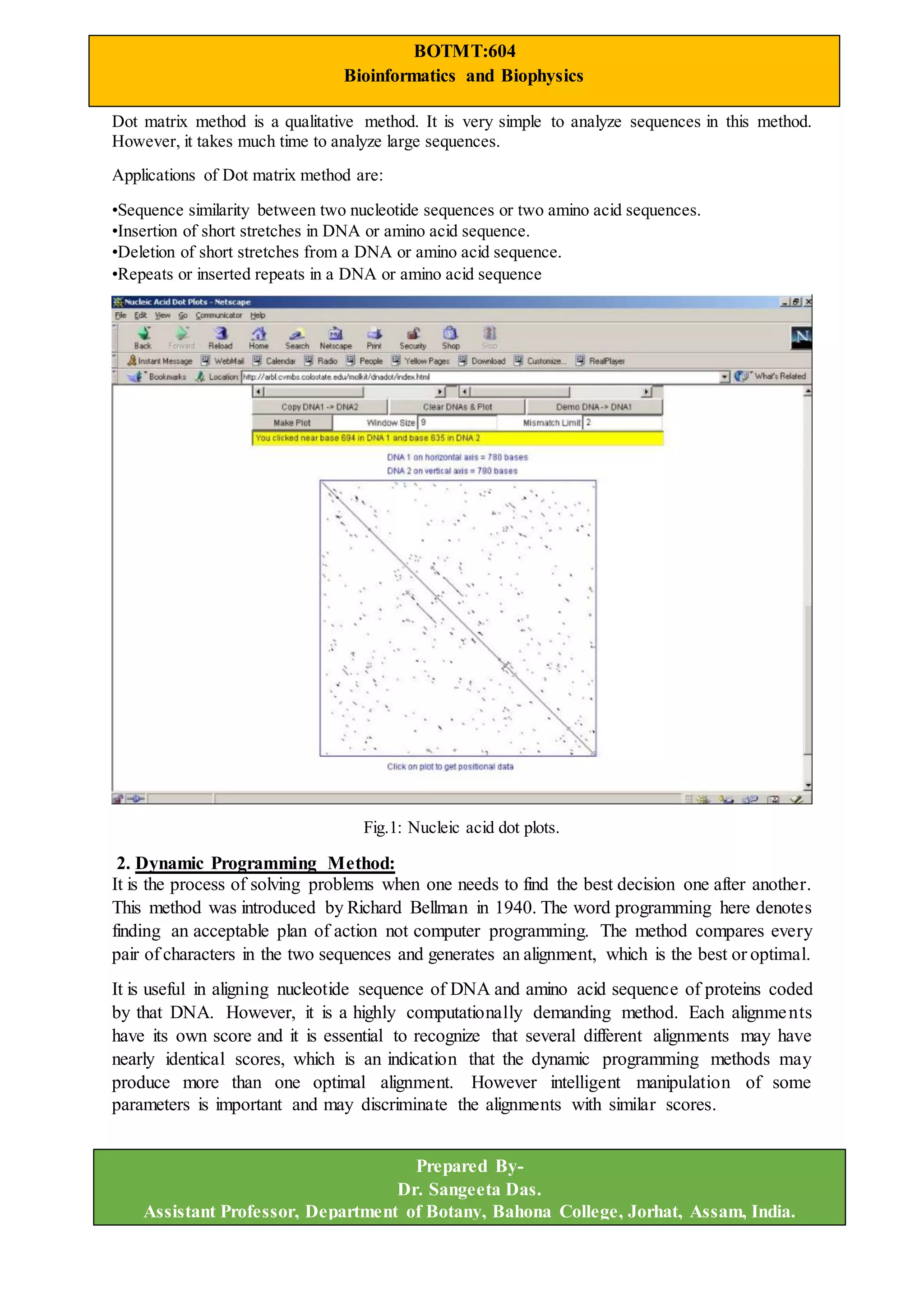 Bioinformatics_Sequence Analysis | DOCX