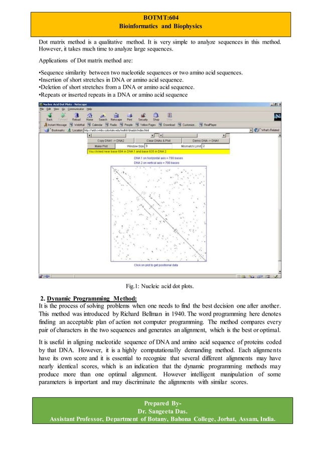 Bioinformatics_Sequence Analysis | DOCX | Programming Languages | Computing