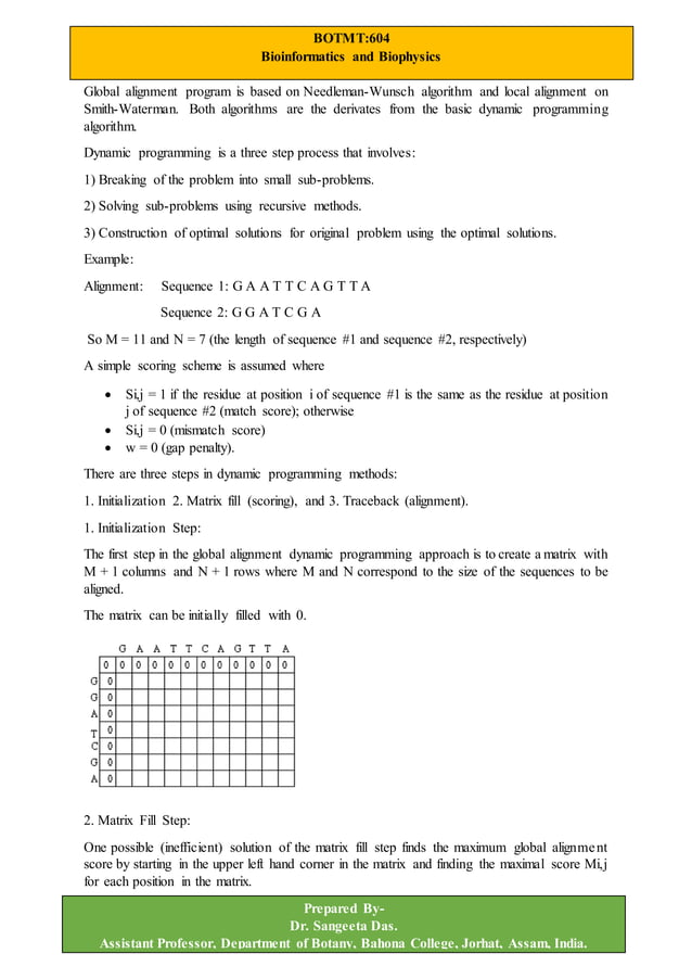 Bioinformatics_Sequence Analysis | DOCX | Programming Languages | Computing