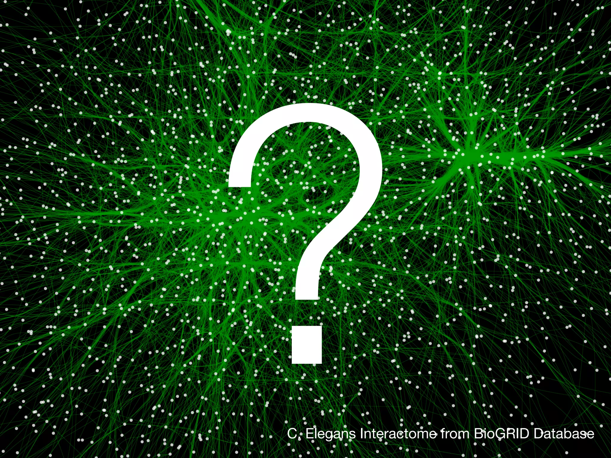 C. Elegans Interactome from BioGRID Database
?
 