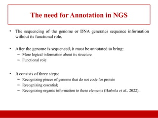 Bioinformatic tool for Annotation of gene | PPTX