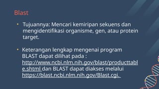 Pengantar Bioinformatika: Pengenalan metode BLAST DNA melalui website ...