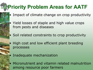 AATF: Facilitating access and delivery of appropriate technologies for smallholder farmers in Africa