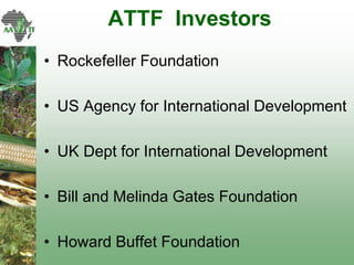 AATF: Facilitating access and delivery of appropriate technologies for smallholder farmers in Africa