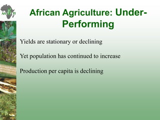 AATF: Facilitating access and delivery of appropriate technologies for smallholder farmers in Africa