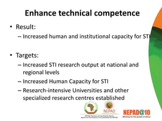 Science, technology and innovation strategy for Africa 2024