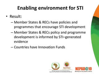 Science, technology and innovation strategy for Africa 2024