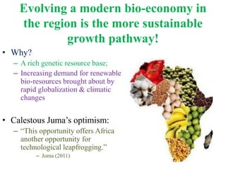 Bioscience innovation system in eastern Africa: Opportunities and challenges