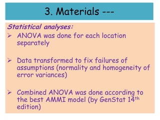 Line by environment interaction, yield stability and grouping of test locations for navy bean variety trial in Ethiopia