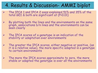 Line by environment interaction, yield stability and grouping of test locations for navy bean variety trial in Ethiopia