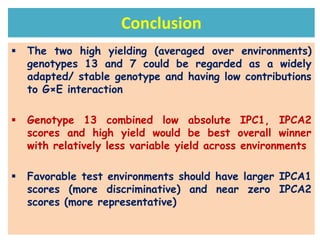 Line by environment interaction, yield stability and grouping of test locations for navy bean variety trial in Ethiopia