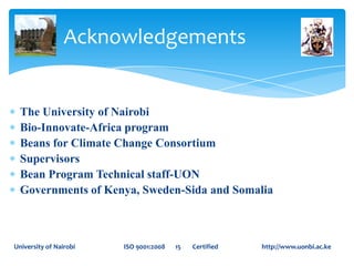 Variation and selection for cooking time in drought tolerant canning beans (Phaseolus vulgaris)