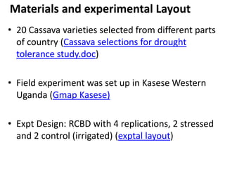Enhancing food security through improved seed systems of appropriate cassava, resilient to climate change in Eastern Africa