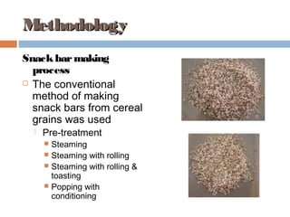 Evaluation of sorghum varieties for the production of snack bars