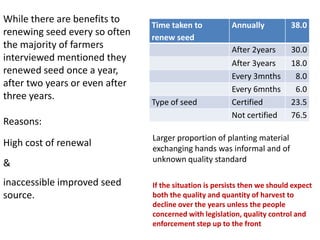The potato seed system in Uganda - An end-user perspective
