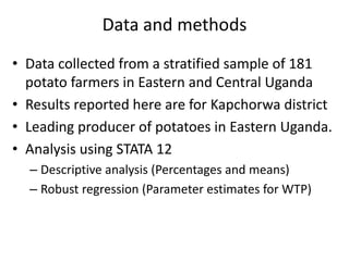 The potato seed system in Uganda - An end-user perspective