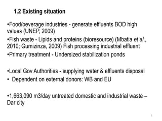 Review of policies and regulatory incentives/disincentives for development and adoption of innovations for industrial effluent management in Tanzania
