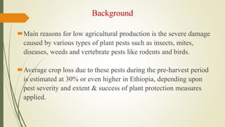 Review of the current status of the development, regulation and use of biopesticides in Ethiopia