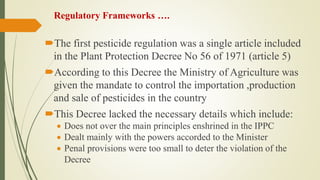 Review of the current status of the development, regulation and use of biopesticides in Ethiopia