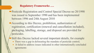 Review of the current status of the development, regulation and use of biopesticides in Ethiopia
