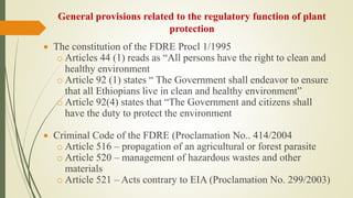 Review of the current status of the development, regulation and use of biopesticides in Ethiopia