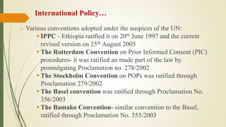 Review of the current status of the development, regulation and use of biopesticides in Ethiopia