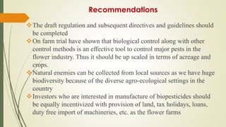 Review of the current status of the development, regulation and use of biopesticides in Ethiopia