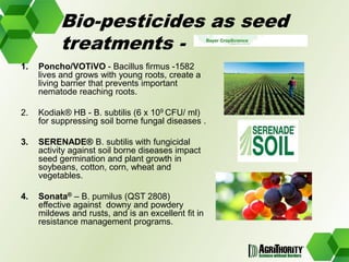 Global trends in the development and use of bio-pesticides 	