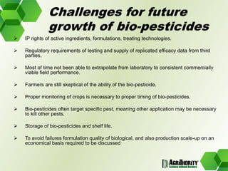 Global trends in the development and use of bio-pesticides 	