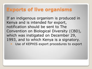 Bio-pesticides development, use and regulation in Kenya