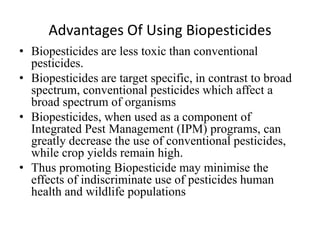 Current status of the development, regulation and use of bio-pesticides in Uganda