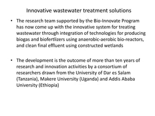 Regional initiatives to promote biosciences innovation: The BioInnovate Program overview