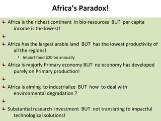 Bio-resources Innovations Network for Eastern African Development: Bio-Innovate Program progress and achievements 