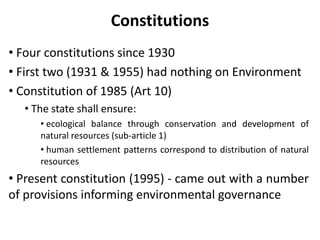 Regulation and policy incentives for innovations in industrial effluents management in Ethiopia
